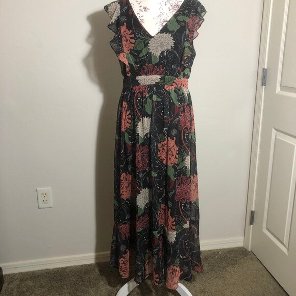 🌸 Venus Floral Maxi Dress – Sophisticated Fall Statement Piece 🌸 - Picture 5 of 14